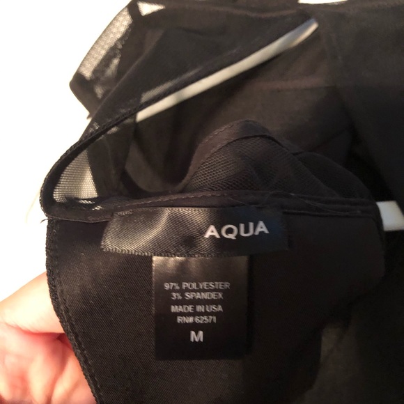 Aqua black semi - formal dress - Picture 3 of 3